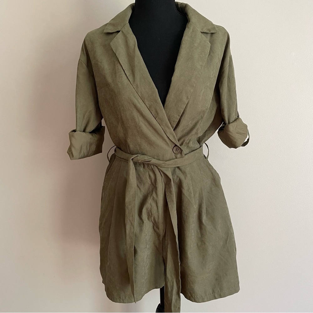 Favlux Olive Belted Romper